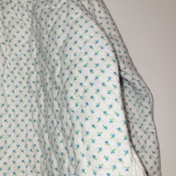 New Vermont Country Store Quilted Floral House Coat Medium - Picture 7 of 11